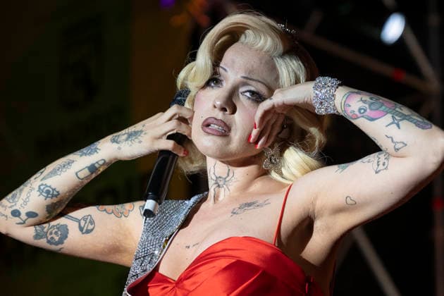 July 5, 2026, Madrid, Spain: Singer Mon Laferte performs during the MADO 2026 Festival at the Plaza de Espana in Madrid. Madrid Spain  - ZUMAs197 20260705_aaa_s197_090 Copyright: xAtilanoxGarciax