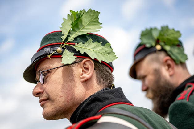 Re-enactment of Battle of Sadowa 1866 took place at Chlum battlefield as the close of three-day event marking the 160th anniversary of the Battle of Koniggratz (or Sadowa) in 1866, in Hradec Kralove, Czech Republic, on July 5, 2026. (CTKxPhoto DavidxTanecek) CTKPhotoP2026070504040  CTKPhotoP2026070504040