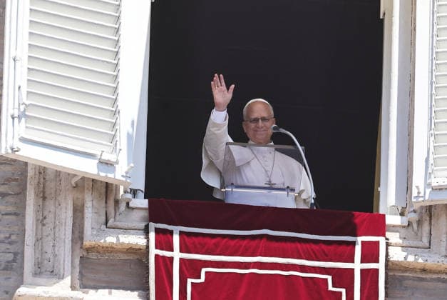 July 5, 2029. Vatican City - POPE LEO XIV delivers Angelus Prayer from the window of the Apostolic Building at the Vatican- EvandroInetti_via ZUMA Wire Vatican City State  - ZUMAi15_ 20260705_zaf_i15_010 Copyright: xEvandroxInettix