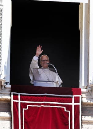 July 5, 2029. Vatican City - POPE LEO XIV delivers Angelus Prayer from the window of the Apostolic Building at the Vatican- EvandroInetti_via ZUMA Wire Vatican City State  - ZUMAi15_ 20260705_zaf_i15_011 Copyright: xEvandroxInettix