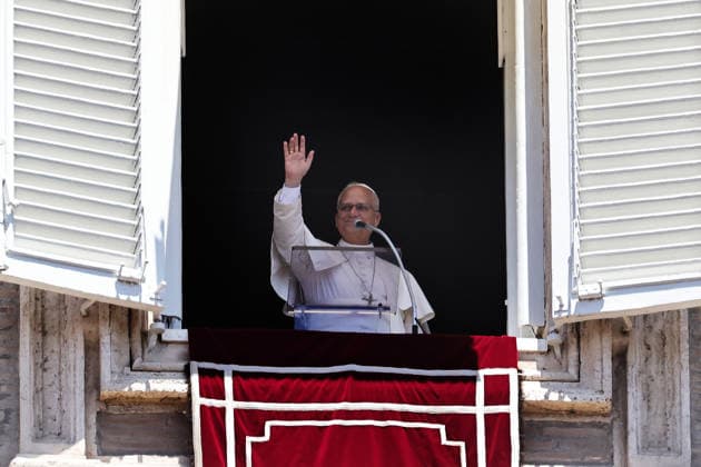 July 5, 2029. Vatican City - POPE LEO XIV delivers Angelus Prayer from the window of the Apostolic Building at the Vatican- EvandroInetti_via ZUMA Wire Vatican City State - ZUMAi15_ 20260705_zaf_i15_013 Copyright: xEvandroxInettix