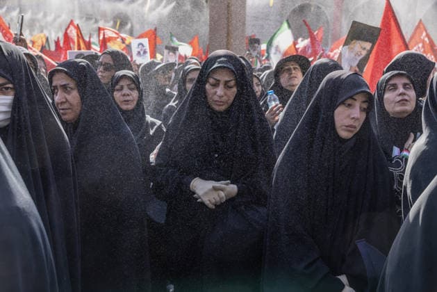 Supreme Leader Ayatollah Ali Khamenei Funeral Mourners gather at Tehran s Imam Khomeini Grand Mosalla on Saturday, July 4th, 2026, for the public state funeral ceremonies and official prayers for the late Supreme Leader, Ayatollah Ali Khamenei.  Copyright: xJackxHillx NINTCHDBPICT001093307098