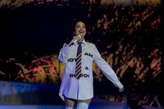 Katy Perry Concert at the Río Babel Festival Singer Katy Perry during a performance at the Miguel Ríos Auditorium on July 5, 2026, in Rivas Vaciamadrid, Madrid, Spain. This event is part of the Río Babel Festival, which also features performances by The Offspring, Amaia, and Bomba Estéreo, among others. Spain  Copyright: xRicardoxRubiox 7647952