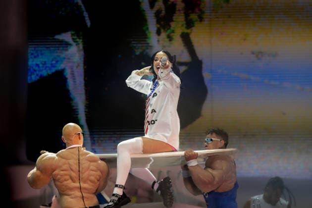Katy Perry Concert at the Río Babel Festival Singer Katy Perry during a performance at the Miguel Ríos Auditorium on July 5, 2026, in Rivas Vaciamadrid, Madrid, Spain. This event is part of the Río Babel Festival, which also features performances by The Offspring, Amaia, and Bomba Estéreo, among others. Spain  Copyright: xRicardoxRubiox 7647976