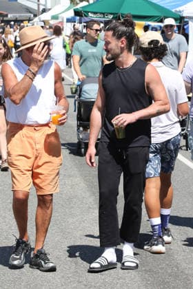 Celebrities enjoy a bright, warm day shopping at the Farmers Market Featuring: Valentin Chmerkovskiy, Val Chmerkovskiy Where: Studio City, California, United States When: 05 Jul 2026 Credit: H2Y INSTARimages EDITORIAL USE ONLY. NOT FOR USE BY NEWSPAPERS BASED IN THE UK. Copyright: xx instar55830652