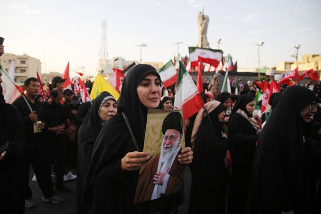 Funeral ceremony held in Tehran for Iran s former leader Khamenei TEHRAN, IRAN - JULY 6: Mourners attend the funeral ceremony held for former Iranian Supreme Leader Ali Khamenei and his family members, who were killed in U.S.-Israeli attacks, in Tehran, Iran, on July 6, 2026. Fatemeh Bahrami Anadolu Tehran Iran. Editorial use only. Please get in touch for any other usage.  Copyright: x2026xAnadoluxFatemehxBahramix