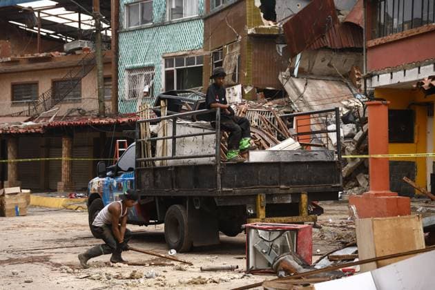 Earthquake Damage Remains Visible in El Junquito as Recovery Continues EL JUNQUITO, CARACAS, VENEZUELA JULY 5, 2026: Destroyed buildings and damaged infrastructure are seen in the El Junquito district of Caracas following the devastating twin earthquakes that struck Venezuela s northern Caribbean region on June 24. Recovery and damage assessment operations continue across affected communities. According to the latest official figures, at least 3,342 people have been killed, more than 16,400 injured, and over 17,000 left homeless as a result of the disaster. EL JUNQUITO Venezuela (Bolivarian Republic of) Copyright: x xLauraxdexChiclanax xJNAxPressx