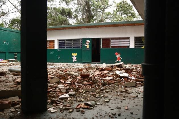 Earthquake Damage Remains Visible in El Junquito as Recovery Continues EL JUNQUITO, CARACAS, VENEZUELA JULY 5, 2026: Destroyed buildings and damaged infrastructure are seen in the El Junquito district of Caracas following the devastating twin earthquakes that struck Venezuela s northern Caribbean region on June 24. Recovery and damage assessment operations continue across affected communities. According to the latest official figures, at least 3,342 people have been killed, more than 16,400 injured, and over 17,000 left homeless as a result of the disaster. EL JUNQUITO Venezuela (Bolivarian Republic of) Copyright: x xLauraxdexChiclanax xJNAxPressx