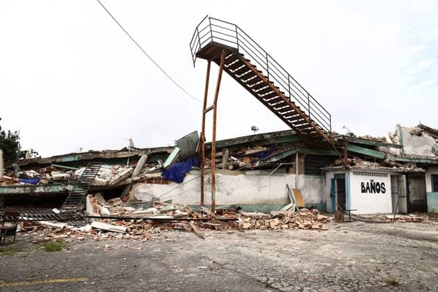 Earthquake Damage Remains Visible in El Junquito as Recovery Continues EL JUNQUITO, CARACAS, VENEZUELA JULY 5, 2026: Destroyed buildings and damaged infrastructure are seen in the El Junquito district of Caracas following the devastating twin earthquakes that struck Venezuela s northern Caribbean region on June 24. Recovery and damage assessment operations continue across affected communities. According to the latest official figures, at least 3,342 people have been killed, more than 16,400 injured, and over 17,000 left homeless as a result of the disaster. EL JUNQUITO Venezuela (Bolivarian Republic of) Copyright: x xLauraxdexChiclanax xJNAxPressx