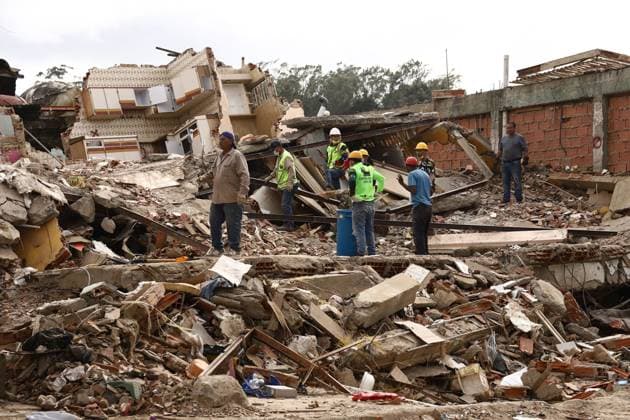 Earthquake Damage Remains Visible in El Junquito as Recovery Continues EL JUNQUITO, CARACAS, VENEZUELA JULY 5, 2026: Destroyed buildings and damaged infrastructure are seen in the El Junquito district of Caracas following the devastating twin earthquakes that struck Venezuela s northern Caribbean region on June 24. Recovery and damage assessment operations continue across affected communities. According to the latest official figures, at least 3,342 people have been killed, more than 16,400 injured, and over 17,000 left homeless as a result of the disaster. EL JUNQUITO Venezuela (Bolivarian Republic of) Copyright: x xLauraxdexChiclanax xJNAxPressx