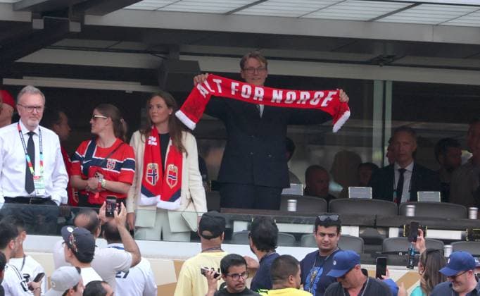 2026 World Cup - Princess Ingrid Alexandra and Prince Sverre Magnus of Norway Princess Ingrid Alexandra of Norway and Prince Sverre Magnus of Norway attend the match Brazil vs Norway FIFA World Cup 2026 at the New York New Jersey Stadium, NJ on July 5, 2026. Photo by Charles Guerin ABACAPRESS.COM East Rutherford NJ United States  Copyright: xGuerinxCharles ABACAx