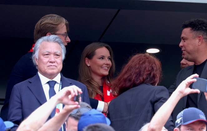 2026 World Cup - Princess Ingrid Alexandra and Prince Sverre Magnus of Norway Princess Ingrid Alexandra of Norway and Prince Sverre Magnus of Norway with Ronaldo attend the match Brazil vs Norway FIFA World Cup 2026 at the New York New Jersey Stadium, NJ on July 5, 2026. Photo by Charles Guerin ABACAPRESS.COM East Rutherford NJ United States  Copyright: xGuerinxCharles ABACAx