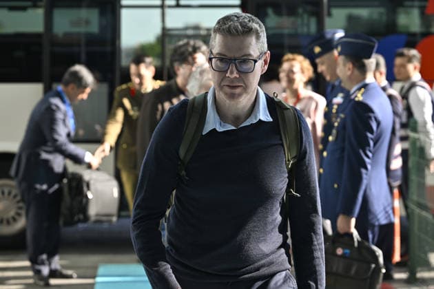 Ahead of 36th NATO Summit in Ankara ANKARA, TURKIYE - JULY 6: Australian Minister for Defence Industry and Pacific Affairs Patrick Conroy and the accompanying delegation arrive at Esenboga Airport ahead of the 36th NATO Heads of State and Government Summit in Ankara, Turkiye, on July 6, 2026. Ismail Kaplan Anadolu Ankara Turkey. Editorial use only. Please get in touch for any other usage.  Copyright: x2026xAnadoluxIsmailxKaplanx