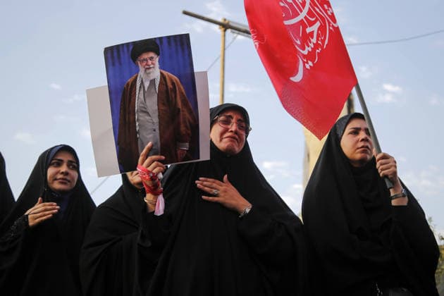 Farewell ceremony for former Iranian Supreme Leader Khamenei held in Tehran TEHRAN, IRAN - JULY 06: Iranians gather during a farewell ceremony for former Iranian Supreme Leader Ali Khamenei, who was killed in the U.S.-Israeli attacks, in Tehran, Iran, on July 06, 2026. Millions of people carrying Iranian flags and posters attended the procession, which began early in the morning and stretched from Damavand Street through Imam Hossein Square and Enghelab Square to Azadi Square. Fatemeh Bahrami Anadolu Tehran Iran. Editorial use only. Please get in touch for any other usage.  Copyright: x2026xAnadoluxFatemehxBahramix