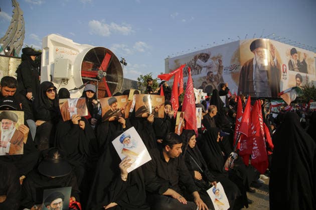 Farewell ceremony for former Iranian Supreme Leader Khamenei held in Tehran TEHRAN, IRAN - JULY 06: Iranians gather during a farewell ceremony for former Iranian Supreme Leader Ali Khamenei, who was killed in the U.S.-Israeli attacks, in Tehran, Iran, on July 06, 2026. Millions of people carrying Iranian flags and posters attended the procession, which began early in the morning and stretched from Damavand Street through Imam Hossein Square and Enghelab Square to Azadi Square. Fatemeh Bahrami Anadolu Tehran Iran. Editorial use only. Please get in touch for any other usage.  Copyright: x2026xAnadoluxFatemehxBahramix