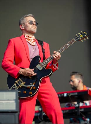 Scissor Sisters at BST Festival 05 July 2026 Scissor Sisters perform at American Express presents BST Hyde Park Festival in London on 5th July 2026. Guest appearance from Mel C. Jason Jake Shears Sellards lead vocals, Scott Babydaddy Hoffman bass guitar, Derek Del Marquis Gruen lead guitar., Credit:Zoran Veselinovic B4859 Avalon UK, London, Hyde Park  Copyright: xZoranxVeselinovicx xB4859x xAvalonx 1114743301