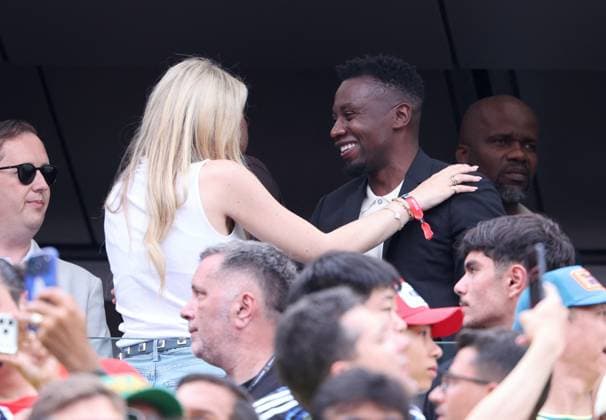 CORRECTION TITLE - 2026 World Cup - Tiffany Trump at Brazil v Norway CORRECTION CAPTION - Tiffany Trump, Donald Trump s Daughter and Blaise Matuidi attend the match Brazil vs Norway FIFA World Cup 2026 at the New York New Jersey Stadium, NJ on July 5, 2026. Photo by Charles Guerin ABACAPRESS.COM East Rutherford NJ United States  Copyright: xGuerinxCharles ABACAx