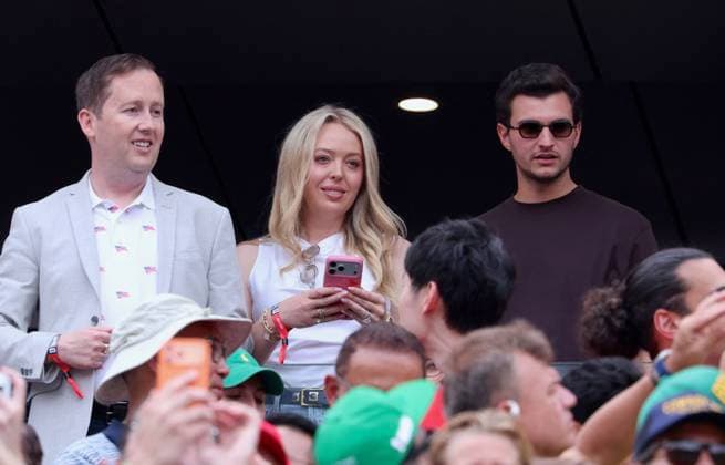 CORRECTION TITLE - 2026 World Cup - Tiffany Trump at Brazil v Norway CORRECTION CAPTION - Tiffany Trump, Donald Trump s Daughter with friend attend the match Brazil vs Norway FIFA World Cup 2026 at the New York New Jersey Stadium, NJ on July 5, 2026. Photo by Charles Guerin ABACAPRESS.COM East Rutherford NJ United States  Copyright: xGuerinxCharles ABACAx