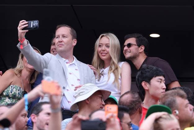 CORRECTION TITLE - 2026 World Cup - Tiffany Trump at Brazil v Norway CORRECTION CAPTION - Tiffany Trump, Donald Trump s Daughter with friend attend the match Brazil vs Norway FIFA World Cup 2026 at the New York New Jersey Stadium, NJ on July 5, 2026. Photo by Charles Guerin ABACAPRESS.COM East Rutherford NJ United States  Copyright: xGuerinxCharles ABACAx