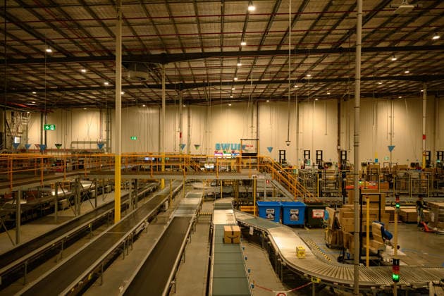 AMAZON PRIME DAY SALE PREVIEW, General view of the Amazon Fulfilment Centre in Kemps Creek, Sydney, Monday, July 6, 2026. ( NO ARCHIVING SYDNEY NEW SOUTH WALES AUSTRALIA  Copyright: xGEORGExCHANx 20260706115606752271