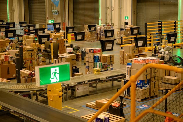 AMAZON PRIME DAY SALE PREVIEW, General view of the Amazon Fulfilment Centre in Kemps Creek, Sydney, Monday, July 6, 2026. ( NO ARCHIVING SYDNEY NEW SOUTH WALES AUSTRALIA  Copyright: xGEORGExCHANx 20260706129277560002