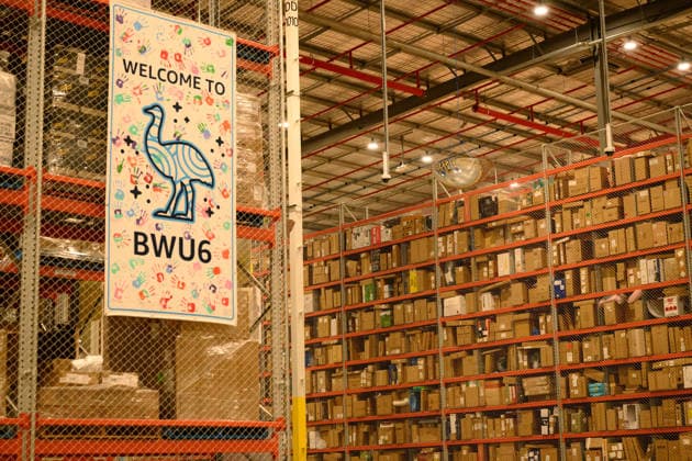 AMAZON PRIME DAY SALE PREVIEW, General view of the Amazon Fulfilment Centre in Kemps Creek, Sydney, Monday, July 6, 2026. ( NO ARCHIVING SYDNEY NEW SOUTH WALES AUSTRALIA  Copyright: xGEORGExCHANx 20260706148894169262