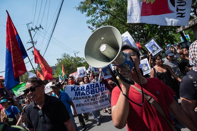 July 6, 2026, Quezon City, Quezon, Philippines: On July 6, 2026, as the impeachment hearings of Vice President Sara Duterte begins, protesters marched to the gates of the Philippine Senate as they damand justice and accountability and the impeachment of the Vice President following her cases of corruption. Quezon City Philippines  - ZUMAy102 20260706_zip_y102_002 Copyright: xKenosisxYapx