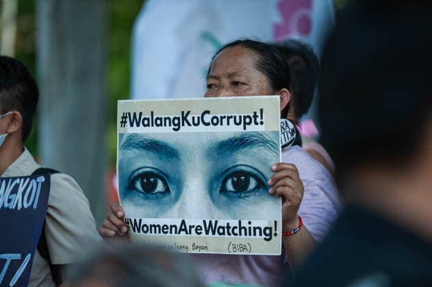July 6, 2026, Quezon City, Quezon, Philippines: On July 6, 2026, as the impeachment hearings of Vice President Sara Duterte begins, protesters marched to the gates of the Philippine Senate as they damand justice and accountability and the impeachment of the Vice President following her cases of corruption. Quezon City Philippines  - ZUMAy102 20260706_zip_y102_012 Copyright: xKenosisxYapx