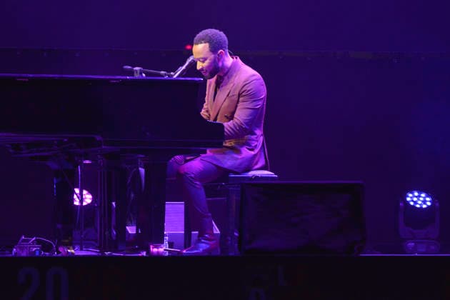 IPA86428398 - Lucca, July 5, 2026 As it does every year, the Lucca Summer Festival brings international singers to Piazza Napoleone, such as John Legend for his concert. In the photo: John Legend playing the piano.  Copyright: xRobertoCappellox xRobertoxCappellox 86428398