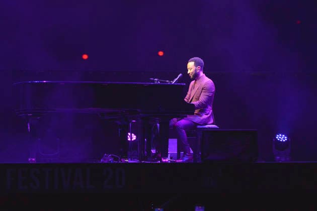 IPA86428401 - Lucca, July 5, 2026 As it does every year, the Lucca Summer Festival brings international singers to Piazza Napoleone, such as John Legend for his concert. In the photo: John Legend playing the piano.  Copyright: xRobertoCappellox xRobertoxCappellox 86428401