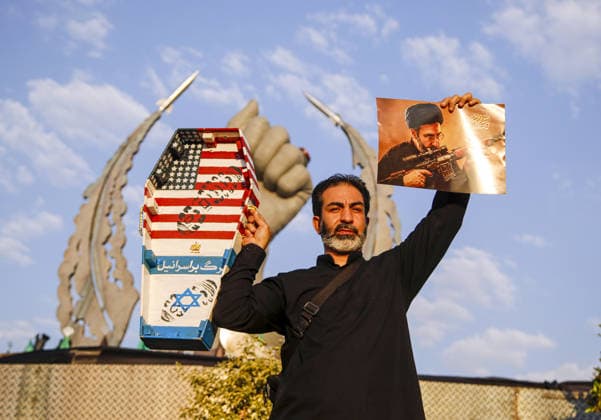 Funeral ceremony held in Tehran for Iran s former leader Khamenei TEHRAN, TURKIYE - JULY 6: Iranians carrying flags and posters gather at the Damavand Avenue, at the Imam Hossein Square, Enghelab Square and Azadi Square, chanting slogans against the United States and Israel during the ceremony along the streets for a funeral procession held for Iran s former leader Ali Khamenei, who was killed in U.S. and Israeli attacks, in Tehran, Iran on July 6, 2026. Fatemeh Bahrami Anadolu Tehran Iran. Editorial use only. Please get in touch for any other usage.  Copyright: x2026xAnadoluxFatemehxBahramix
