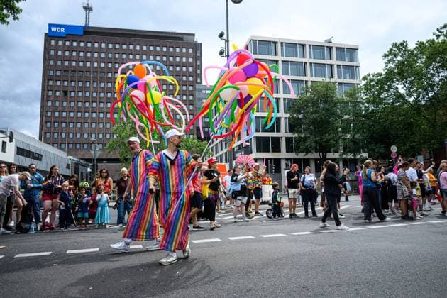 COLOGNE, GERMANY - 5 JULY, 2026: Participants of Street Parade of the Christopher Street Day (CSD), Gay Pride. LGBT  Copyright: xx