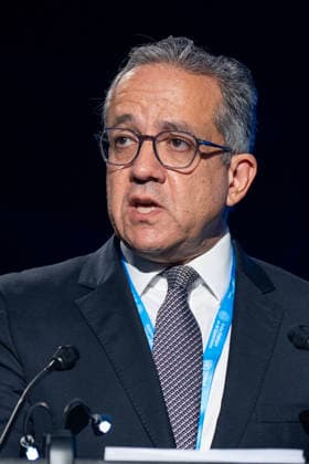 World Summit on Artificial Intelligence Jean Marc Ferré MAXPPP Geneva July 6, 2026 Khaled El Enany, Director-General of UNESCO, during the World Summit on Artificial Intelligence at Palexpo in Geneva on July 6, 2026. Photo by Jean Marc Ferré MAXPPP, Geneva, Switzerland  Copyright: xMAXPPPxJeanxMarcxFerréx FRR202607064829 FRR202607064829