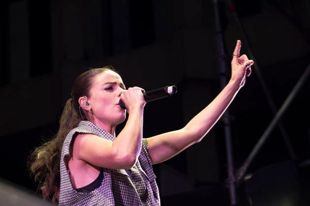 MADO 2026 Festival - Lucia de la Puerta The singer Lucia de la Puerta performs during the MADO 2026 Festival, in the Plaza de las Reinas in Madrid. Madrid Spain Copyright: xAtilanoxGarciax xSOPAxImagesx photo01486