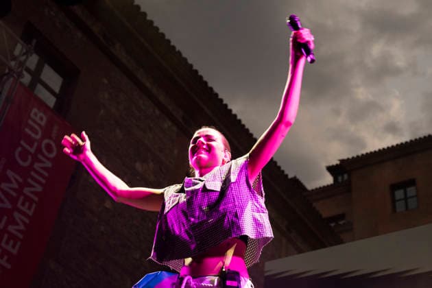 MADO 2026 Festival - Lucia de la Puerta The singer Lucia de la Puerta performs during the MADO 2026 Festival, in the Plaza de las Reinas in Madrid. Madrid Spain Copyright: xAtilanoxGarciax xSOPAxImagesx photo01489