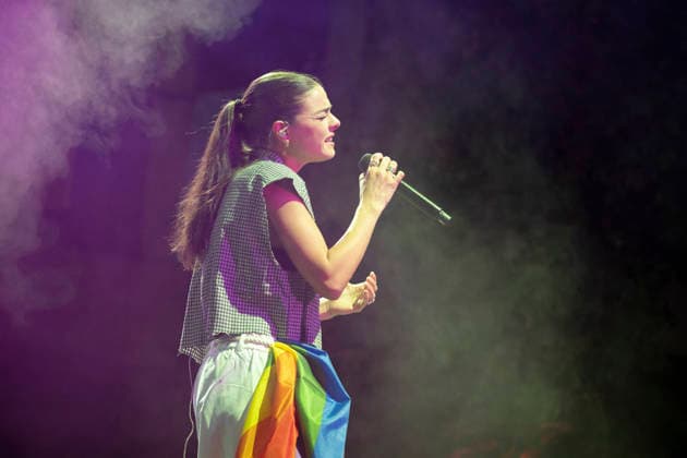 MADO 2026 Festival - Lucia de la Puerta The singer Lucia de la Puerta performs during the MADO 2026 Festival, in the Plaza de las Reinas in Madrid. Madrid Spain Copyright: xAtilanoxGarciax xSOPAxImagesx photo01495