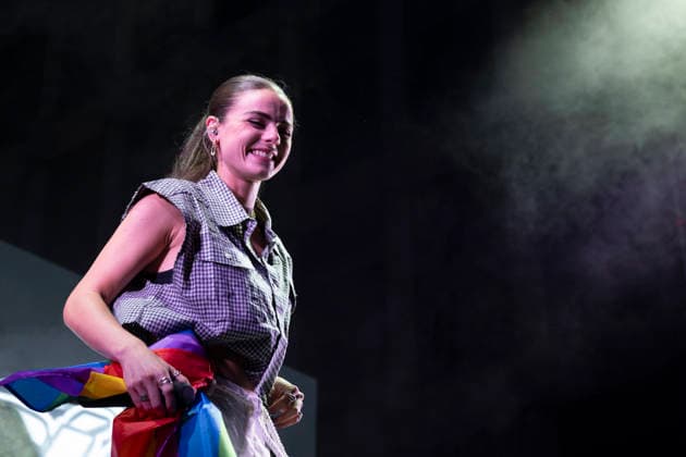 MADO 2026 Festival - Lucia de la Puerta The singer Lucia de la Puerta performs during the MADO 2026 Festival, in the Plaza de las Reinas in Madrid. Madrid Spain Copyright: xAtilanoxGarciax xSOPAxImagesx photo01499