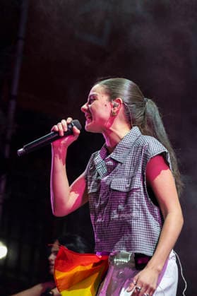 MADO 2026 Festival - Lucia de la Puerta The singer Lucia de la Puerta performs during the MADO 2026 Festival, in the Plaza de las Reinas in Madrid. Madrid Spain Copyright: xAtilanoxGarciax xSOPAxImagesx photo01507