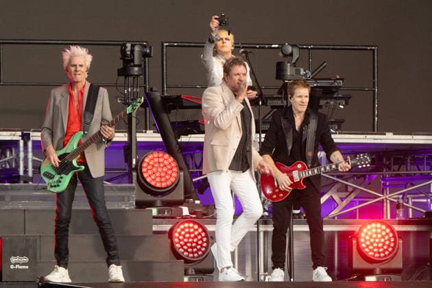 ***STRICTLY EDITORIAL USE ONLY*** Duran Duran (John Taylor, Simon Le Bon, Nick Rhodes and Dominic Brown) performs during BST Hyde Park at Hyde Park in London, England. UK. Sunday 5th July 2026. Copyright: xJamesxWarrenx DURAN DURAN - BST HYDE PARK14