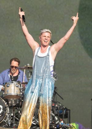 Jake Shears on stage as the Scissor Sisters performs during BST Hyde Park at Hyde Park in London, England. UK. Sunday 5th July 2026. Copyright: xJamesxWarrenx SCISSOR SISTERS AND MELANIE C - BST HYDE PARK12