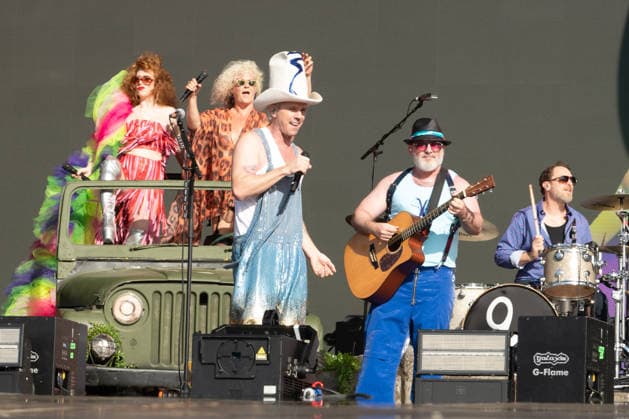 Jake Shears on stage as the Scissor Sisters performs during BST Hyde Park at Hyde Park in London, England. UK. Sunday 5th July 2026. Copyright: xJamesxWarrenx SCISSOR SISTERS AND MELANIE C - BST HYDE PARK14