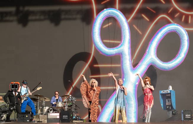 Jake Shears on stage as the Scissor Sisters performs during BST Hyde Park at Hyde Park in London, England. UK. Sunday 5th July 2026. Copyright: xJamesxWarrenx SCISSOR SISTERS AND MELANIE C - BST HYDE PARK20