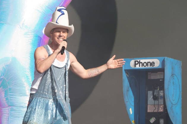 Jake Shears on stage as the Scissor Sisters performs during BST Hyde Park at Hyde Park in London, England. UK. Sunday 5th July 2026. Copyright: xJamesxWarrenx SCISSOR SISTERS AND MELANIE C - BST HYDE PARK28