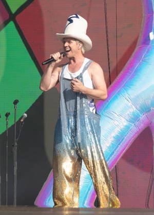 Jake Shears on stage as the Scissor Sisters performs during BST Hyde Park at Hyde Park in London, England. UK. Sunday 5th July 2026. Copyright: xJamesxWarrenx SCISSOR SISTERS AND MELANIE C - BST HYDE PARK30