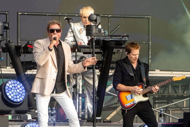***STRICTLY EDITORIAL USE ONLY*** Duran Duran (Simon Le Bon, Nick Rhodes and Dominic Brown) performs during BST Hyde Park at Hyde Park in London, England. UK. Sunday 5th July 2026. Copyright: xJamesxWarrenx DURAN DURAN - BST HYDE PARK6
