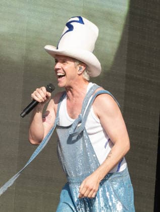 Jake Shears on stage as the Scissor Sisters performs during BST Hyde Park at Hyde Park in London, England. UK. Sunday 5th July 2026. Copyright: xJamesxWarrenx SCISSOR SISTERS AND MELANIE C - BST HYDE PARK33