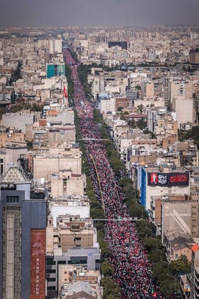 Farewell ceremony for former Iranian Supreme Leader Khamenei in Tehran TEHRAN, IRAN - JULY 6: (----EDITORIAL USE ONLY - MANDATORY CREDIT - IRANIAN LEADER PRESS OFFICE HANDOUT - NO MARKETING NO ADVERTISING CAMPAIGNS - DISTRIBUTED AS A SERVICE TO CLIENTS----) Millions of people gather in the streets, to attend the farewell ceremony for Iran s former Supreme Leader Ali Khamenei, who was killed in the attacks carried out by the United States and Israel, in Tehran, Iran on July 6, 2026. The ceremony began early in the morning as mourners carrying Iranian flags and posters filled Damavand Avenue, Imam Hossein Square, Enghelab Square and Azadi Square in the capital. Participants expressed grief during the procession. Iranian Leader Press Offic  Copyright: x2026xAnadoluxIranianxLeaderxPressxOffice Handoutx