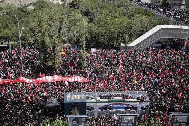 Farewell ceremony for former Iranian Supreme Leader Khamenei in Tehran TEHRAN, IRAN - JULY 6: Millions of people gather in the streets of Tehran, Iran, to attend the farewell ceremony for Iran s former Supreme Leader Ali Khamenei, who was killed in the attacks carried out by the United States and Israel, on July 6, 2026. The ceremony began early in the morning as mourners carrying Iranian flags and posters filled Damavand Avenue, Imam Hossein Square, Enghelab Square and Azadi Square in the capital. Participants expressed grief during the procession. Fatemeh Bahrami Anadolu Tehran Iran. Editorial use only. Please get in touch for any other usage.  Copyright: x2026xAnadoluxFatemehxBahramix