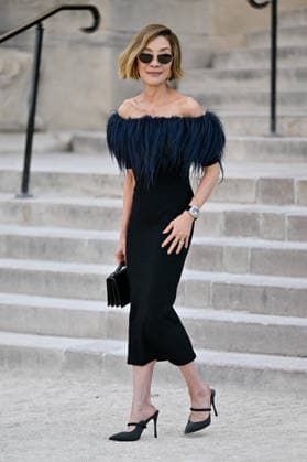 PFW Haute Couture Schiaparelli Outside Arrivals JR Michelle Yeoh arriving at the Schiaparelli show during Haute Couture Fashion Week in Paris, France, on 6 July 2026. Photo by Julien Reynaud APS-Medias ABACAPRESS.COM Paris France  Copyright: xReynaudxJulien APS-Medias ABACAx