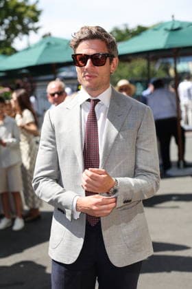 . 06 07 2026. London, United Kingdom. Actor James Norton arriving on day eight of the Wimbledon Tennis Championships in London.  xStephenxLockx xi-Imagesx IIM-26885-0002